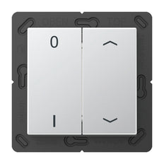 Emisor de pared Jung EnOcean A500 de aluminio con radio de 4 canales - ENOA595P01AL