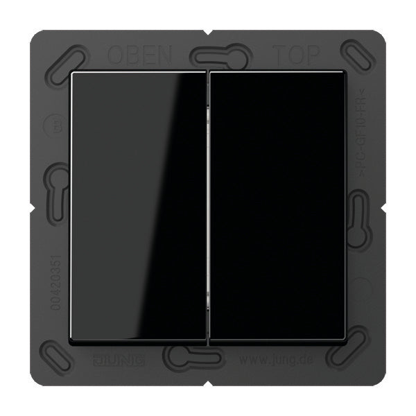 Transmisor inalámbrico de pared Jung EnO A500 negro de 4 canales - ENOA595SW