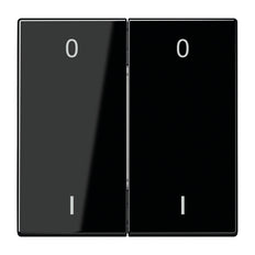 Transmisor inalámbrico de pared negro de 4 canales LS990 de Jung Eno - ENOLS995-01SW