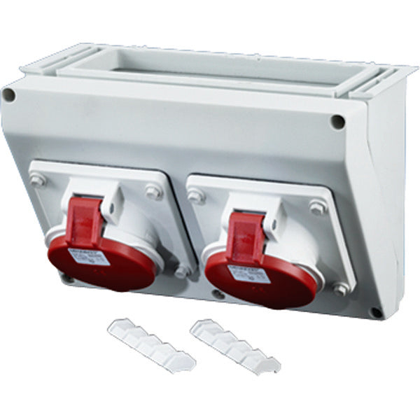 Hensel CEE Distribuidor de Corriente Caja de Conexión 400V 2x32A 5P WM2 - FP CB 213