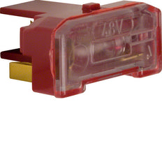 Hager Berker Elemento luminoso rojo con terminal N 48V 25mA - 167603