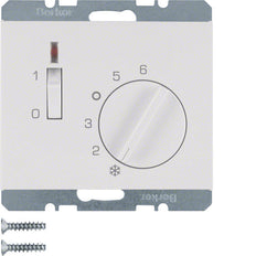 Termostato Hager Berker con contacto NC e indicador LED - 20307109
