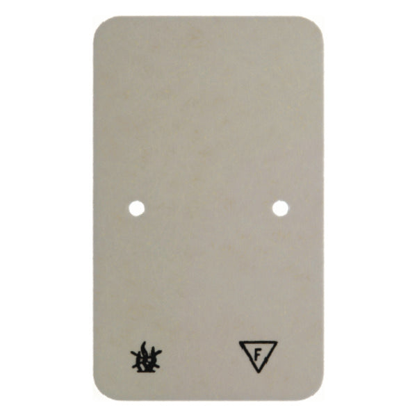 Hager Berker Placa base ignífuga de doble zócalo para montaje en superficie Blanca - 105340