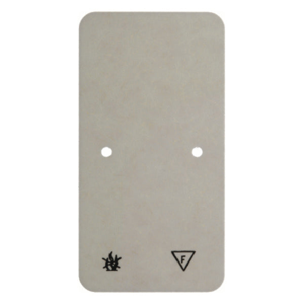 Placa base autoextinguible Hager Berker para combinación de 2 gangs - 105440