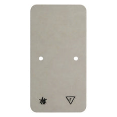Placa base autoextinguible Hager Berker para combinación de 2 gangs - 105440