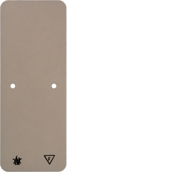 Placa base blanca autoextinguible Hager Berker para montaje en superficie - 105940