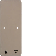 Placa base blanca autoextinguible Hager Berker para montaje en superficie - 105940
