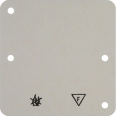 Placa base ignífuga para montaje en superficie - 102112 [2 piezas]