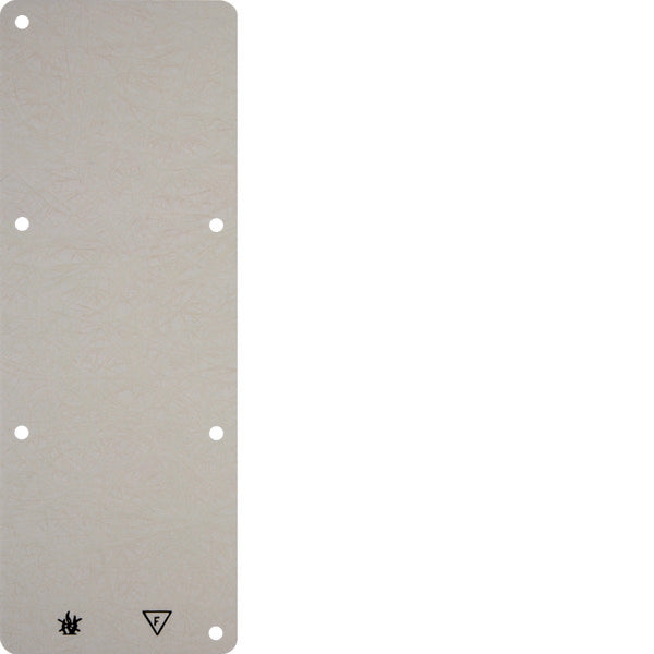 Hager Berker Placa base de 3 gangs - Resistente al fuego - Montaje en superficie - Blanco - 102132