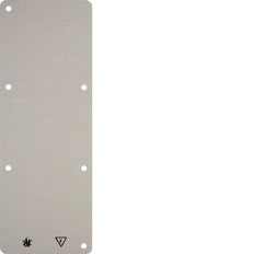Hager Berker Placa base de 3 gangs - Resistente al fuego - Montaje en superficie - Blanco - 102132