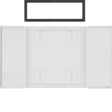 Hager Berker B.IQ Sensor Táctil Campo de Texto Transparente Claro 1-2-3 Gang - 75900080