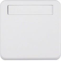 Hager Berker Anillo intermedio con tapa abatible Campo de texto IP44 - 102259