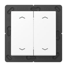 Interruptor de pared Jung EnOcean de 4 canales A Gama E con símbolos de flecha - ENOA595MPWWM