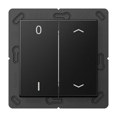 Jung EnOcean Transmisor de pared de 4 canales con símbolos 0 I y flecha - ENOA595P01SWM