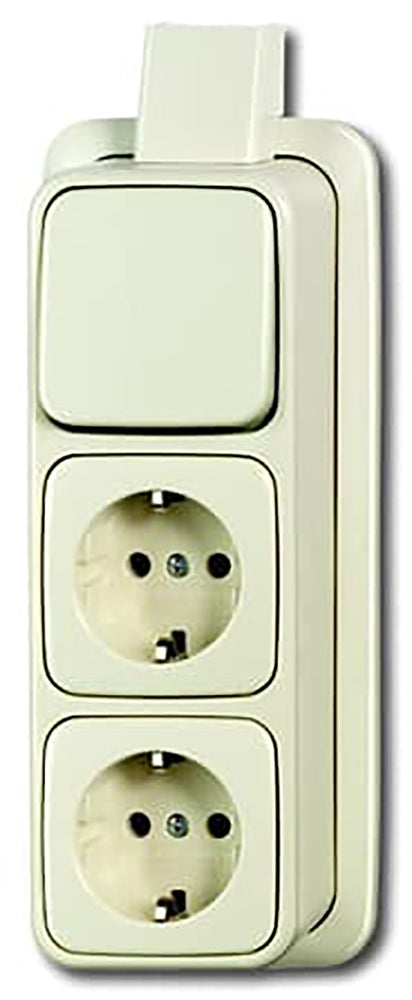 ABB Combinación de interruptor de 3 vías y toma de corriente Busch-Jaeger - 2CKA001686A0014