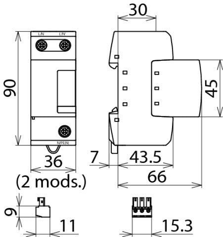 Dehnbloc M 1 150 FM Lightning Current Arrester - 961115