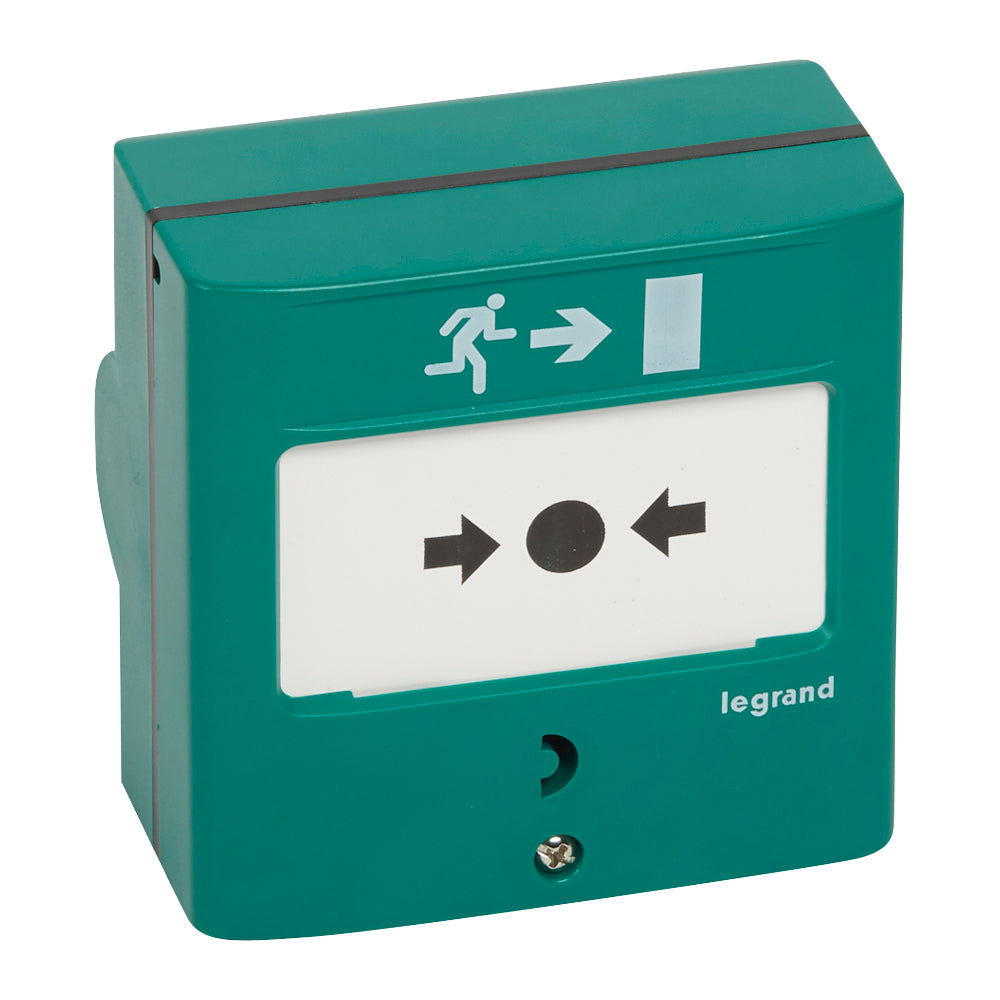 Legrand Interruptor de Alarma Manual Verde 2X Cambio - 138048