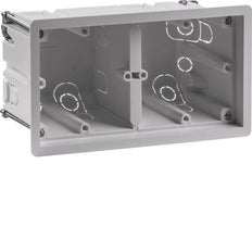 Hager Berker Caja mural de 2 vías para montaje empotrado Gris claro - 18721020