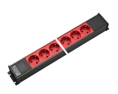 Regleta de 6 tomas sin interruptor Martin Kaiser AC166 - 1154/6-2/SW-RT [10 Piezas]