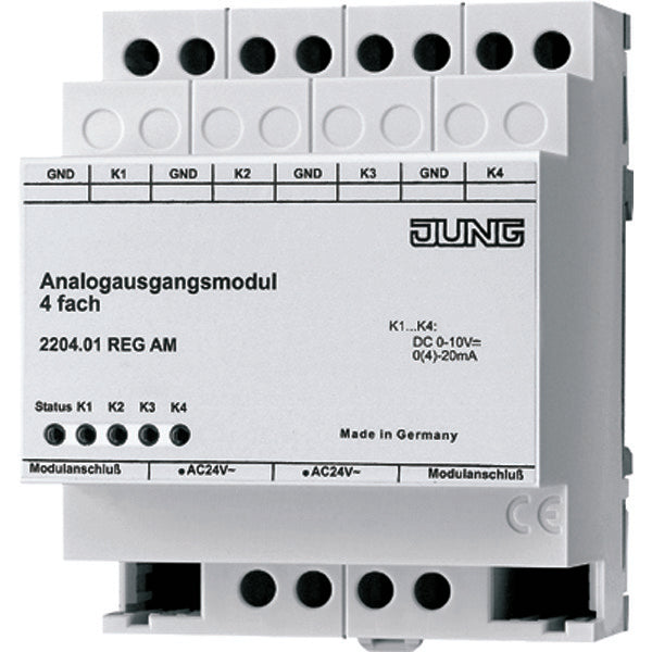 Módulo de ampliación de salida analógica Jung KNX 4V - 2204.01REGAM