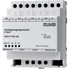 Módulo de ampliación de salida analógica Jung KNX 4V - 2204.01REGAM
