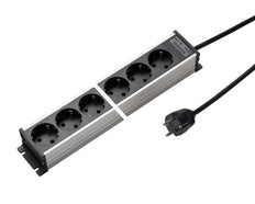 Martin Kaiser Regleta de aluminio de 6 vías sin cable interruptor de 1,5 m - 1302KZL6SW15 [10 Piezas]
