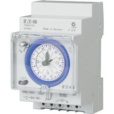 Eaton Interruptor Horario Analógico 24hr Cuarzo Montaje en Carril DIN TSQD1CO - 167390