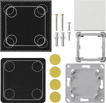 Emisor de pared inalámbrico Gira EnOcean Sistema de 1 canal 55 - 823127