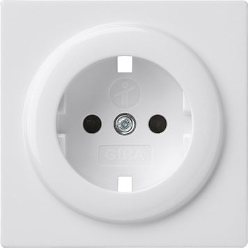 Gira Cubreenchufe Blanco Puro S-Color Con Seguridad Para Niños - 092140