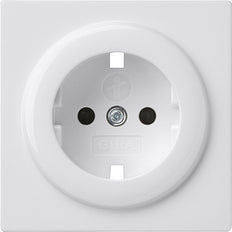 Gira Cubreenchufe Blanco Puro S-Color Con Seguridad Para Niños - 092140