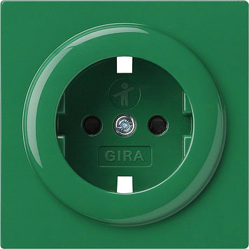 Gira Placa de cubierta para toma de corriente S-Color Verde - 092145