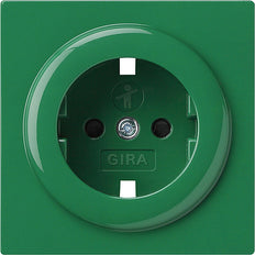 Gira Placa de cubierta para toma de corriente S-Color Verde - 092145