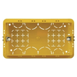 Bticino Caja Mural Cuadrada Amarilla De 4 Módulos 130x71x52mm - BT504E [5 Piezas]