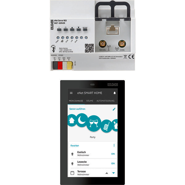 Jung Set Servidor Enet Con Smart Control 5 - ENET-S-SC5SW
