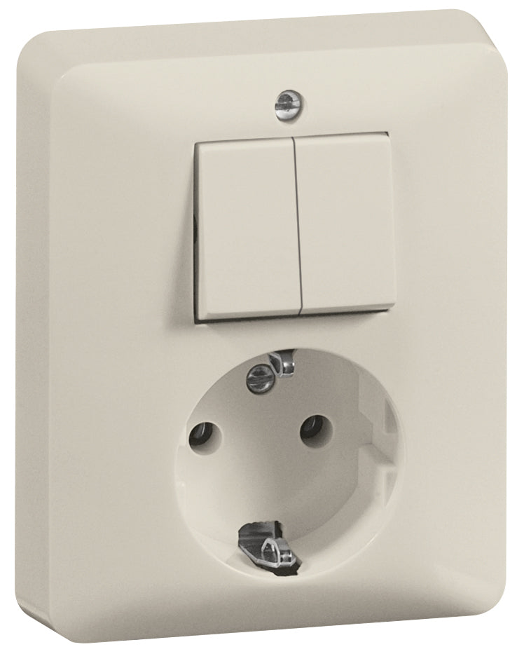 Interruptor Combinado Estándar Peha Serie Enchufe Incorporado Blanco - 00246521