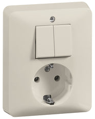 Interruptor Combinado Estándar Peha Serie Enchufe Incorporado Blanco - 00246521