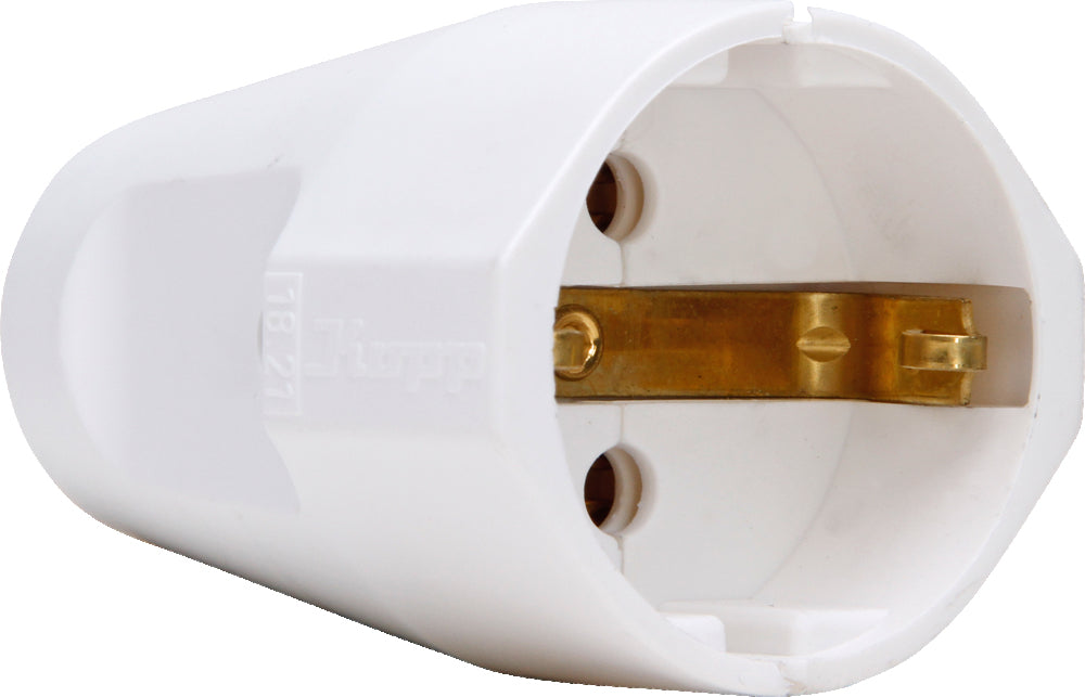 Kopp Enchufe Conector Plástico Blanco Ártico 16A - 1821.0205.1 [2 piezas]
