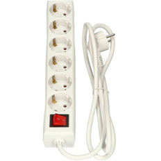 Selly 6x 230V Interruptor Con Cable De 1,5m Blanco - 381.244S