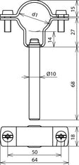Soporte de conductores Dehn para conductor de potencia HVI - 253330