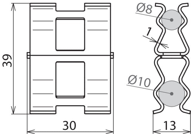Dehnclip Abrazadera De Refuerzo Para Rd 8mm Y Rd 10mm - 308131 [2 piezas]