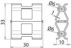 Dehn Abrazadera De Varilla St Bare Para Rd 6 Mm - 308134 [2 piezas]