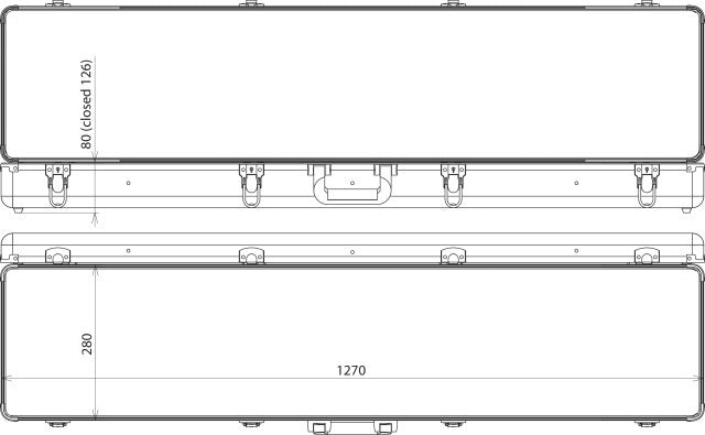 Detector de tensión Dehn Estuche de plástico vacío 1270x280x120 MM - 766995