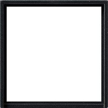 Gira Placa adaptadora cuadrada 50x50mm Sistema 55 Negro mate - 0282005