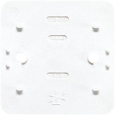 Placa de montaje Jung AP600 Blanco Alpino - 328WW [2 piezas]