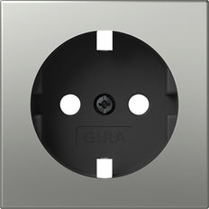 Gira Sistema de toma Schuko 55 Acero inoxidable - 4920600