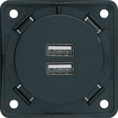 Toma de carga USB Integro 230V 3A Antracita Mate - 926102505