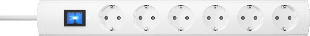 Kopp Universal Plus Cord Central 6V RA Interruptor 3M Blanco - 232902015