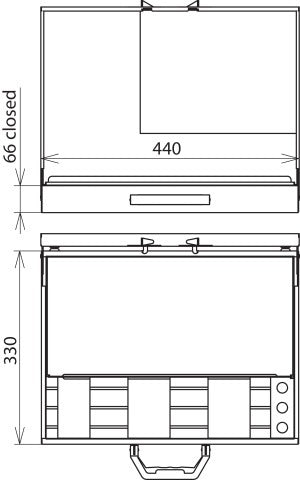 Dehn Caja De Chapa De Acero Para Kit De Tierra Y Cortocircuito - 766298