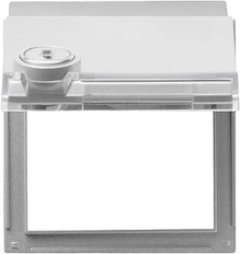 Gira TX44 Placa de transición bloqueable de color aluminio - 069465