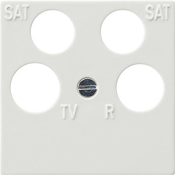 Placa de cubierta Gira 4 vías S-Color Blanco Puro - 025940